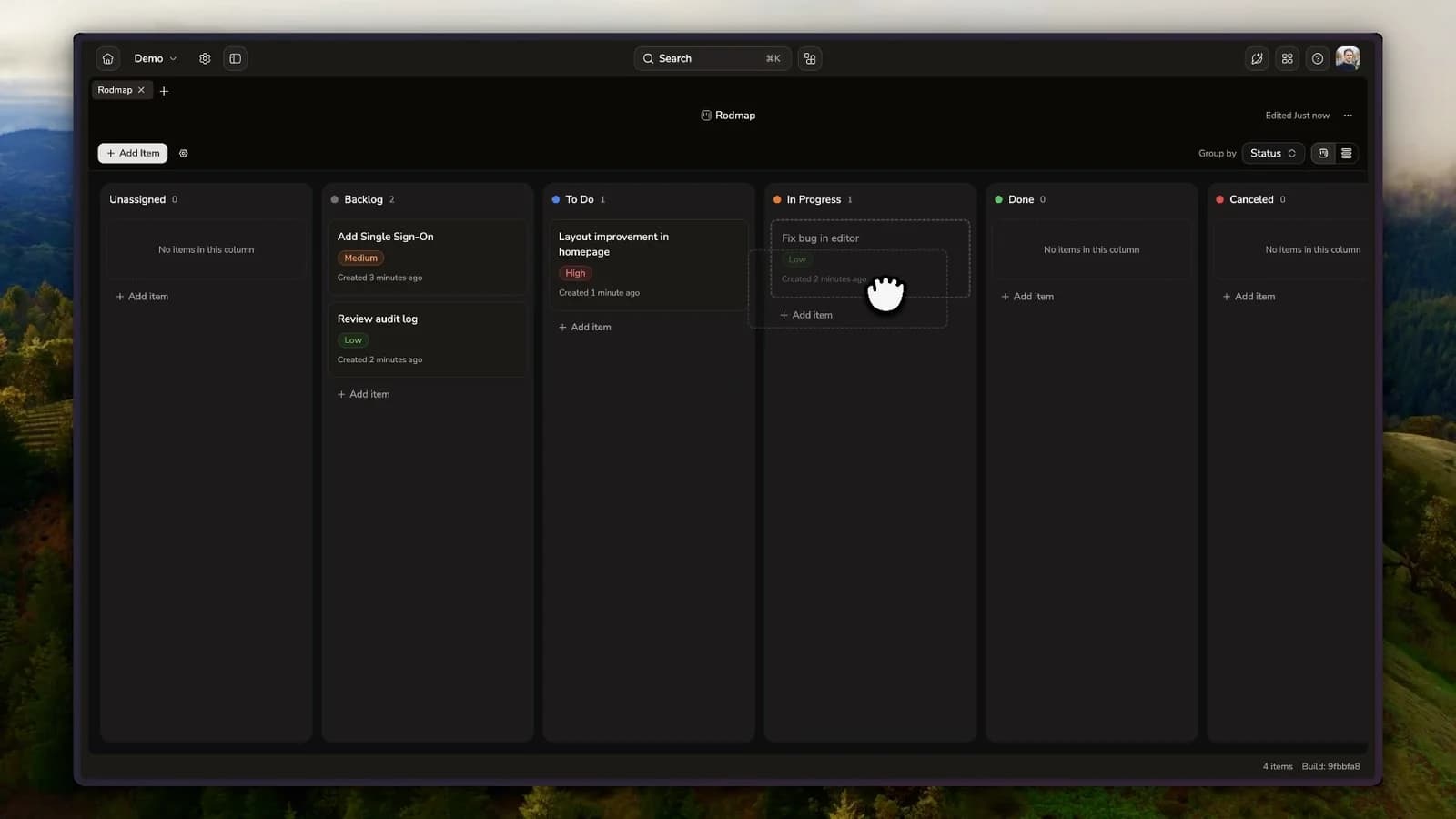 Kanban in Lunaris